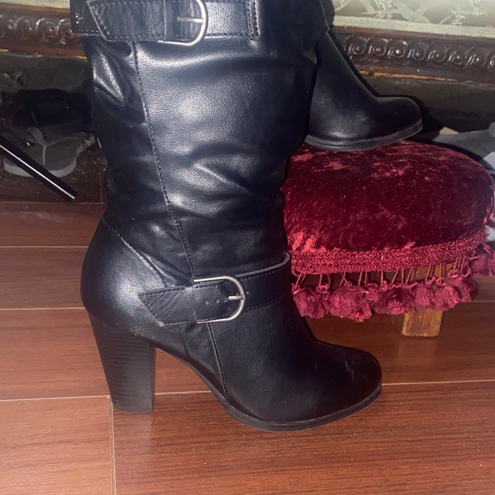 ✔️ FALL is here. Black Leather Women's Boots 🩶